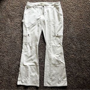 Hipster authentic Jeans wear white Cargo pants